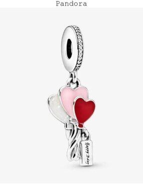 Pandora Happy Bday Balloon Dangle Charm